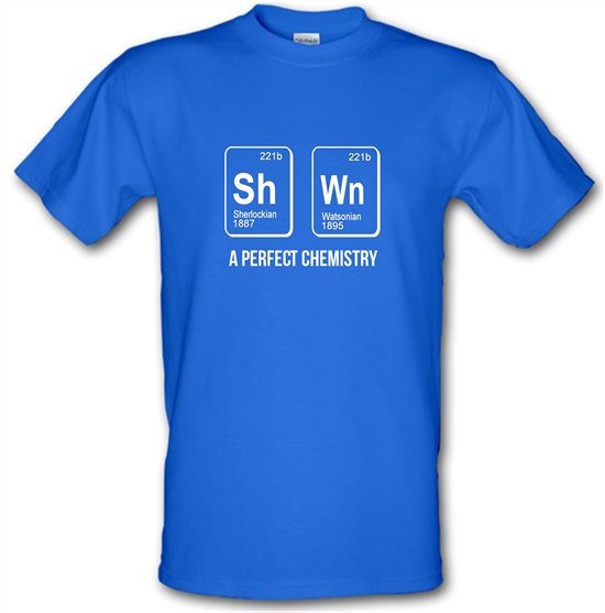 SherlockHolmes -A Perfect Chemistry t-shirts